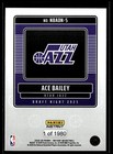2025 Panini Instant Panini Instant Nba Draft Night Ace Bailey Rc Jazz Nbadn-5