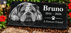 Custom Stone Memorial Grave Marker Granite Plaque Human Headstone Dog