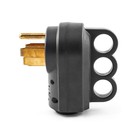 Qwork Nema 14-50p 50 Amp Male Rv Replacement Plug  125 250v Power Black 