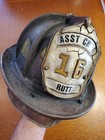 Cairns N5a Leather Fire Helmet Ron Rutt Colorado Fireman 970 A  Patina Johnstown