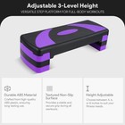 Balancefrom Fitness Adjustable Workout Aerobic Step Platform Trainer W raisers