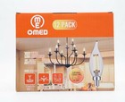 Omed 12-pack Led Flame Tip Light Bulbs 7w 2700k Soft White Chandelier Sconce New