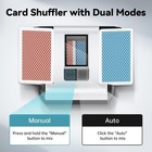 Kpaw X1 Automatic Card Shuffler - Dual Modes For 1-2 Decks New