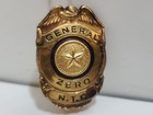 Vintage N t c  Naval Training Center Badge Gold Filled Police General Zero Rare