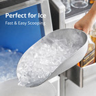 Choice 85 Oz Aluminum Ice Scoop One-piece Utility Scoop 16 5  Handle Silver