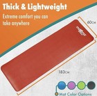 Maximo Yoga Fitness Mat Extra Thick Multipurpose Workout  meas  72 X 24  Red