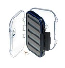 Ultralight Waterproof Fly Box - Double Sided 3  X 4  Pocket Size  Blue Accents