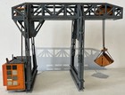 Vintage 1950s Biller Bahn Germany Battery Operated Overhead Tinplate Crane