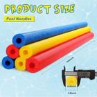 12 Pack Pool Noodles Bulk Foam Swimming Noodles Large Hollow Bright Foam Tube