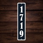 Personalized Home Address Sign Aluminum 4  X 18  Custom House Number Plaque