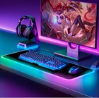 Gaming Mouse Pad Rgb Led Light Oversized Glowing 12 Lighting Modes