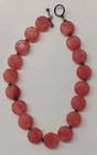 Old Chinese Tourmaline Double Shou Symbols In Large Bead Necklace  130 Grams