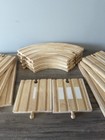 12 Pc Wooden Railway Double Street Wide Curve Road Tracks Thomas   Brio Trains