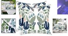 Spring Floral Throw Pillow Covers - 18x18 Cotton Set  Ideal For Home Decor