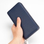 Womens Leather Wallet Large Capacity Ladies Wallet Zip Clutch Credit Card Holder