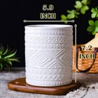 Yundu White Porcelain Kitchen Utensil Holder Crock For Countertop