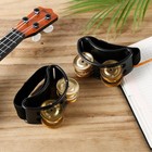 2 Pcs Foot Tambourine  Foot Shaker Percussion Pedal Drum  Steel Jingle Bells