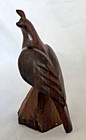 Vintage Mcm Hand Carved Solid Ironwood Quail Sculpture Figurine 5 5  Tall