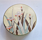 Vintage Otagiri Japan Floral Iris Coaster Set Box 5 With Lacquerware Coasters