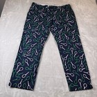 Brooks Brothers Milano Fit Golf Chinos Pants Navy Tennis Racket Print Mens 40