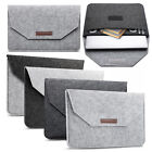 Wool Felt Fabric Laptop Bag Notebook Case For Macbook Air Pro 11 12 13 14 15 16 