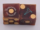 Tropicana Casino Las Vegas Nevada Pair Of Dice Vintage Imploded