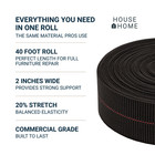 House2home 2  Elastic Upholstery Webbing 40ft Roll 20  Stretch Seat Repair