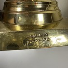 Antique Victorian English Brass Candlesticks Pair 10  Diamond Beehive Rd 223580