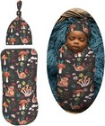 Mushrooms Snails Butterflies Newborn Swaddle Blankets One Size  Multicolor15 