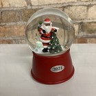 2021 Target Exc Christmas African American Black Santa Claus Musical Snow Globe