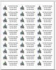150 Christmas Tree Snowman Mailing Return Address Labels Personalized