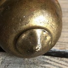 Brass Plumb Bob Removable Bottom Ornate Hollow Original String 3 Ounce
