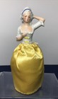 7 5    Antique German Porcelain 3 75    Half 1 2 Doll Pin Cushion Gray Hair Lady  x