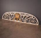 108  Long Antique French Highly Carved painted Solid Wood Louis Xvi Transom