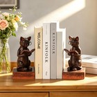 Cat Decorative Bookends  Set Of 2 Book Ends For Heavy Books