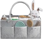 Crib Storage Basket - Baby Diaper Box Organizer For Diaper Station  Newborn 