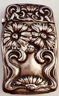 Sterling Vintage Vesta Case Match Safe Art Nouveau Gorgeous Crisp Excellent Nice