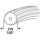 Prime-line P 7595 0 21 In  X 250 Ft  Roll Black Spline  1 Roll 