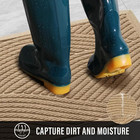 Sturdy Front Door Mat  Absorbent Muddy Dirt Resist Welcome Door Mats Outdoor Ind