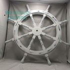 36  Wooden Ship Wheel Nautical Wall Decor Brass Pirate Captain Boat Handmade