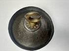 Vintage Antique Ottoman Turkish Copper Lidded Sahan Bowl Brass Crescent Moon 6 