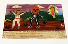Ex-voto Tin Retablo Painting Dia De Muertos Day Of Dead Cdmx Mexican Folk Art 1