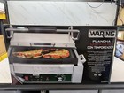 Waring Wfg275t Tostato Supremo Panini Sandwich Grill With Timer  14  X 14  120v