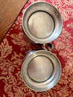 Vintage Pair Williamsburg Stieff Pewter Mugs Restoration  1960 s  Cw55-12