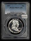 1957 50c Silver Franklin Half Dollar Proof - Pcgs Pr 67 Dcam - Sku-x6573