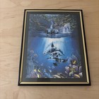 Christian Riese Lassen The Sacred Pools Framed Art Print Orca Whale Vintage 90s