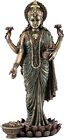 Lakshmi Statue On Lotus Statue  - Goddess Of Wealth  Prosperity  10 25-inch High