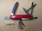 Victorinox Climber Swiss Army Pocket Knife - Red - Scissors   Hook - Very Good