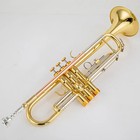 8345 Bb Trumpet B Flat Brass Silver Plated Professional With Leather Case