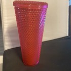 Starbucks 2019 Hot Pink Studded Iridescent Tumbler No Straw